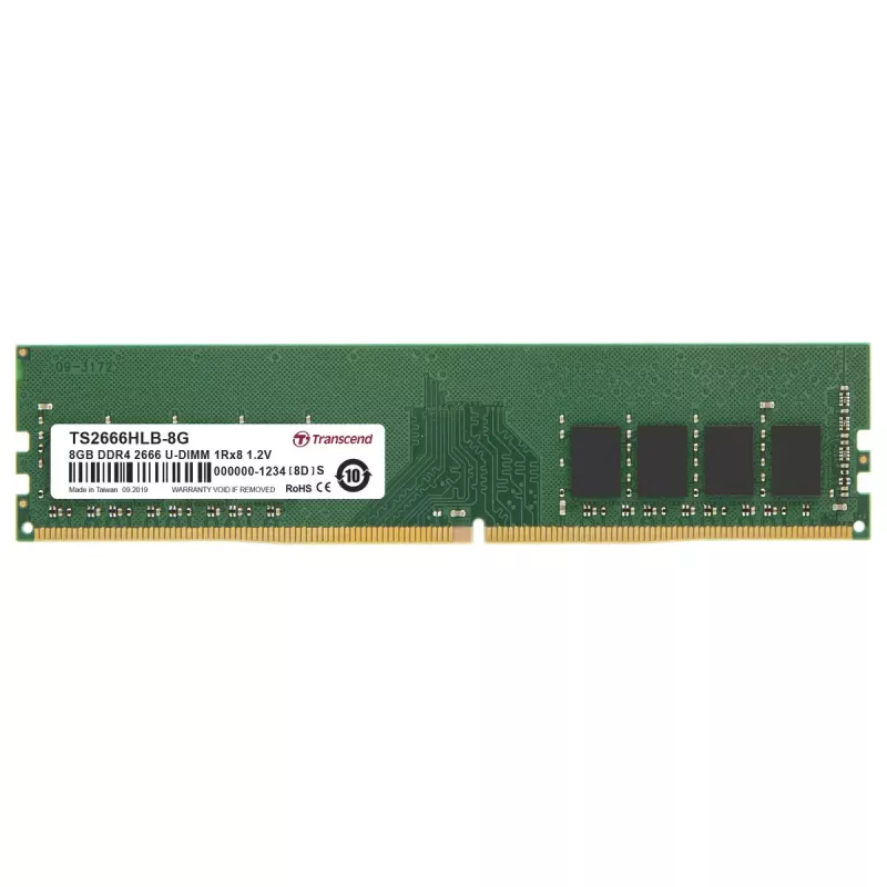 Geheugen Transcend DDR4-2666 U-DIMM 8GB 2666MHz
