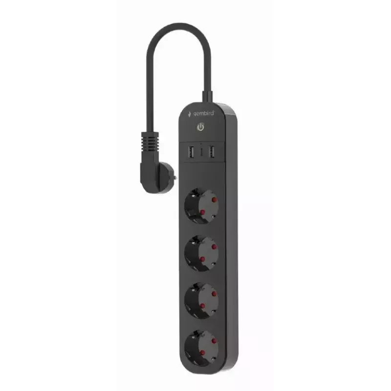 Stekkerdoos Gembird TSL-PS-S4U-01 Smart 4 AC-uitgangen
