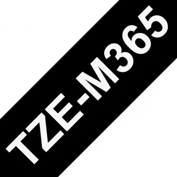 Brother TZE-M365 labelband wit op zwart