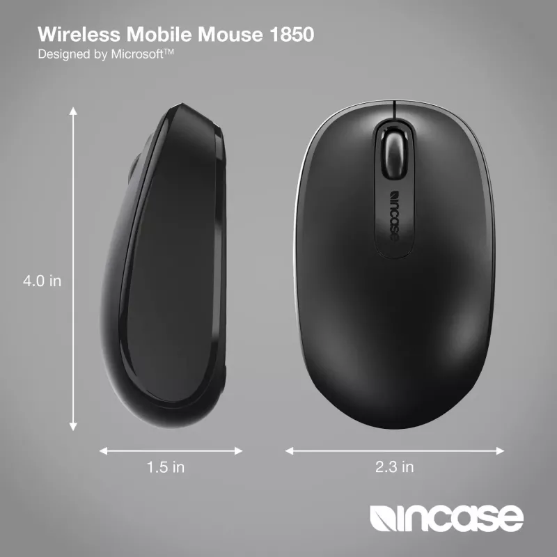 Incase Designed by Microsoft Wireless Mobile 1850 muis reis dubbelhandig RF draadloos optisch