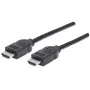HDMI-kabel stekker naar stekker Manhattan HDMM6 4K@30Hz 1,8 m zwart