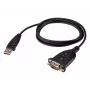 ATEN UC232AF USB Type-A RS-232 zwart 1,2 m kabel