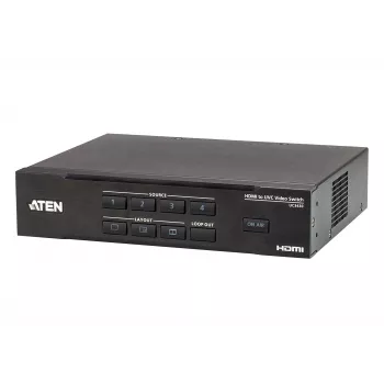 ATEN CAMLIVE PRO 4K 4-input HDMI to USB videoswitcher, zwart, HDMI, 3840 x 2160 pixels, metaal, Taiwan, 3840 x 2160 1920 x 1080 1280 x 720