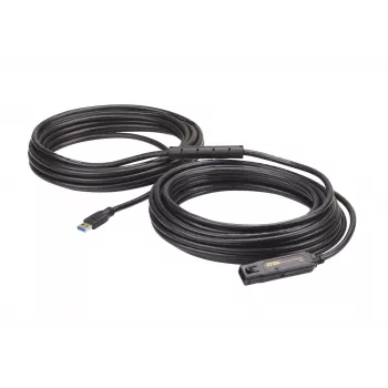 ATEN 15 m USB3.2 Gen1 verlengkabel, 15 m, USB A, USB A, USB 3.2 Gen 1 (3.1 Gen 1), 5 Gbit/s, zwart