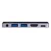 ATEN USB-C travel dock met power pass-through, universeel, USB Type-C, zwart, zilver