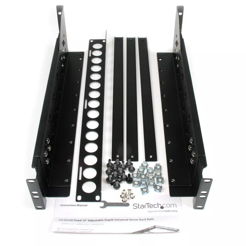 StarTech.com 3U vaste 19-inch universele server-rackrails met verstelbare diepte
