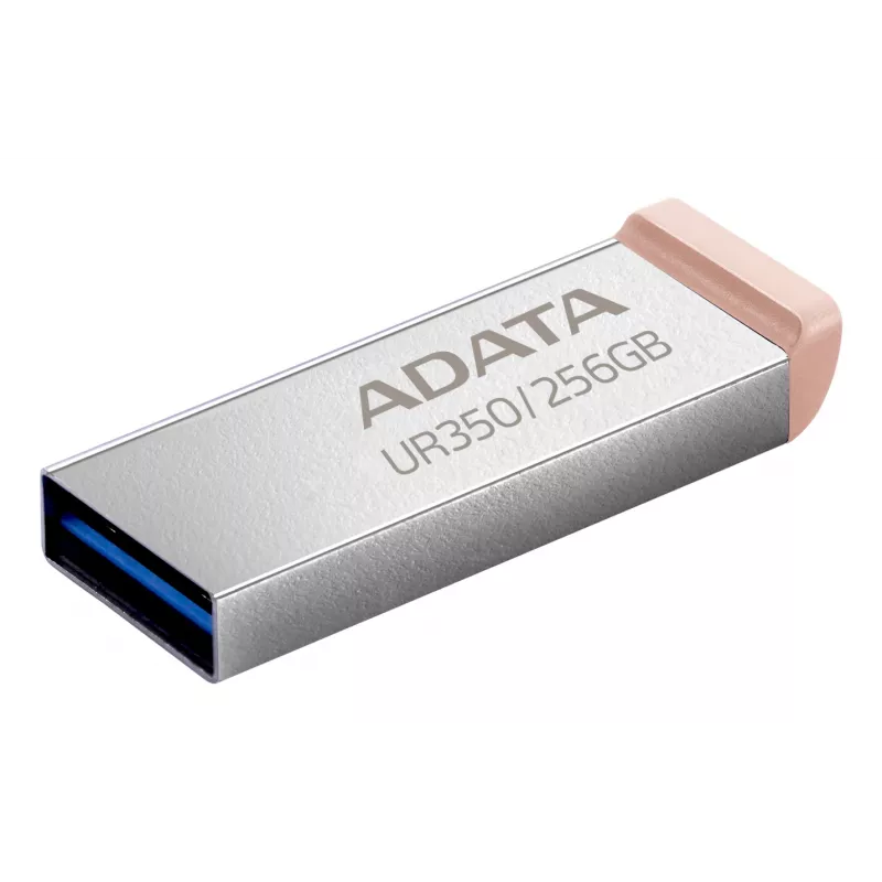 ADATA UR350 USB-flashdrive 256 GB USB Type-A 3.2 Gen 1 (3.1 Gen 1) bruin, roestvrij staal