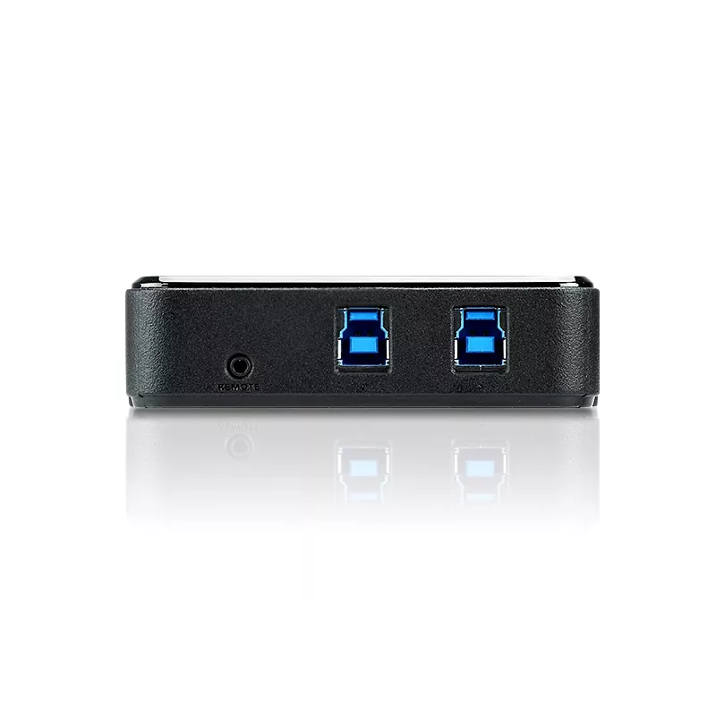 ATEN 2-poorts USB 3.0 randapparatuur-sharing-switch, 5 Gbit/s, Micro-USB Type-B, zwart, kunststof, 0 - 40 °C, -20 - 60 °C