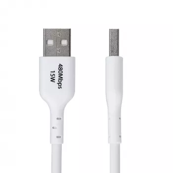 StarTech.com 3m (9.8ft) USB-A naar USB-C oplaadkabel, opladen & synchroniseren, 3A, USB 2.0, TPE-mantel – witte USB-oplaadkabel