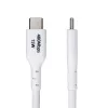StarTech.com 3m (9.8ft) USB-A naar USB-C oplaadkabel, opladen & synchroniseren, 3A, USB 2.0, TPE-mantel – witte USB-oplaadkabel