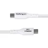 StarTech.com 3m (9.8ft) USB-A naar USB-C oplaadkabel, opladen & synchroniseren, 3A, USB 2.0, TPE-mantel – witte USB-oplaadkabel