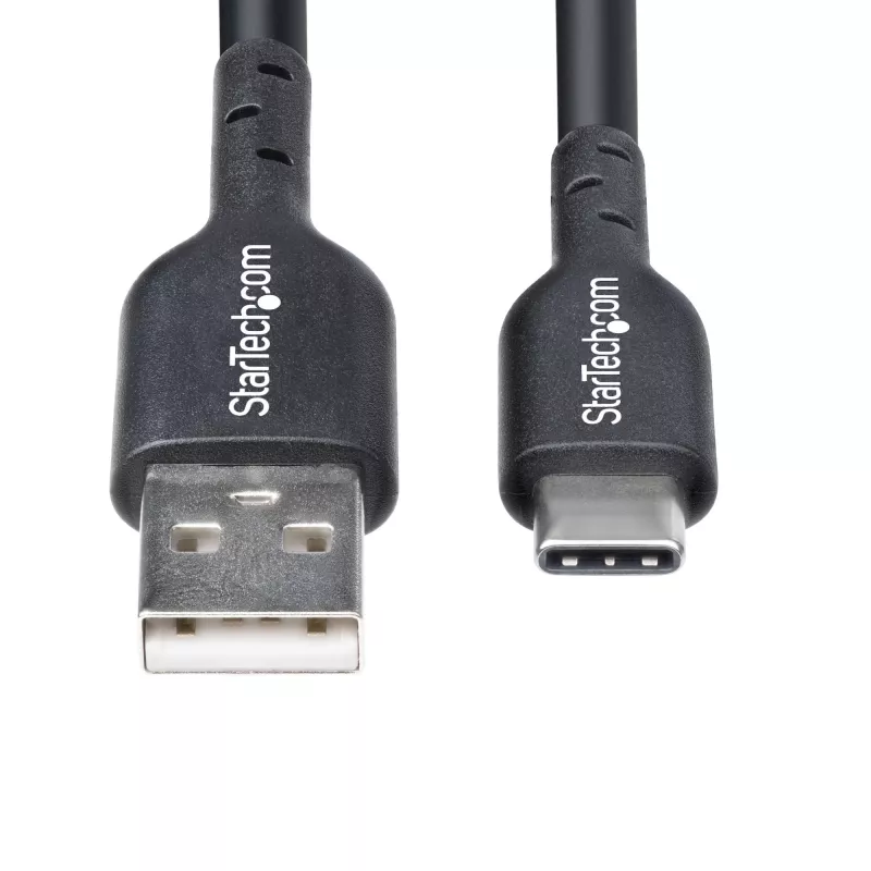StarTech.com 4m (13ft) USB-A naar USB-C oplaadkabel, opladen & synchroniseren, 3A, USB 2.0, TPE-mantel – zwarte USB-oplaadkabel
