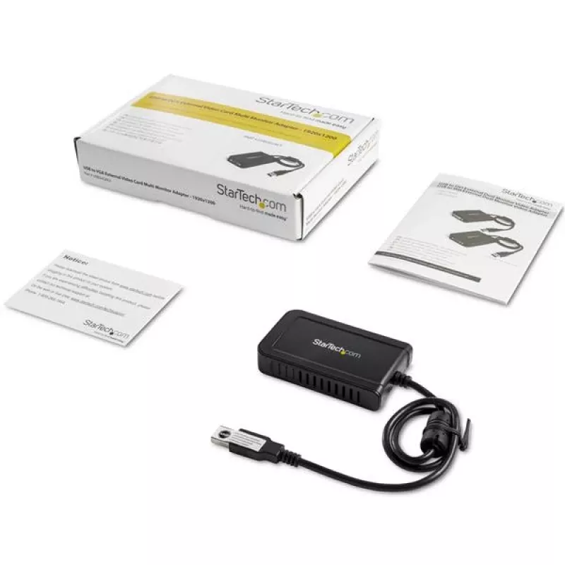 StarTech.com USB 2.0 naar VGA adapter, USB naar VGA monitor converter voor Windows, 1080p (geen ondersteuning voor macOS/ChromeOS/Linux) - TAA