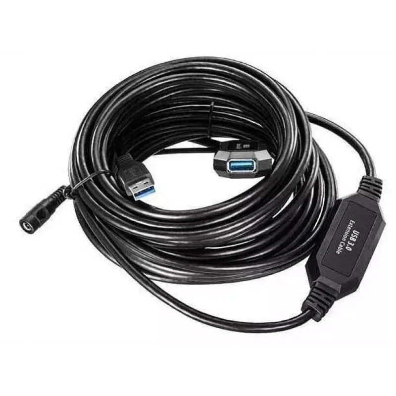 Microconnect USB3.0AAF10A USB-kabel USB 3.2 Gen 1 (3.1 Gen 1) 10 m USB A zwart