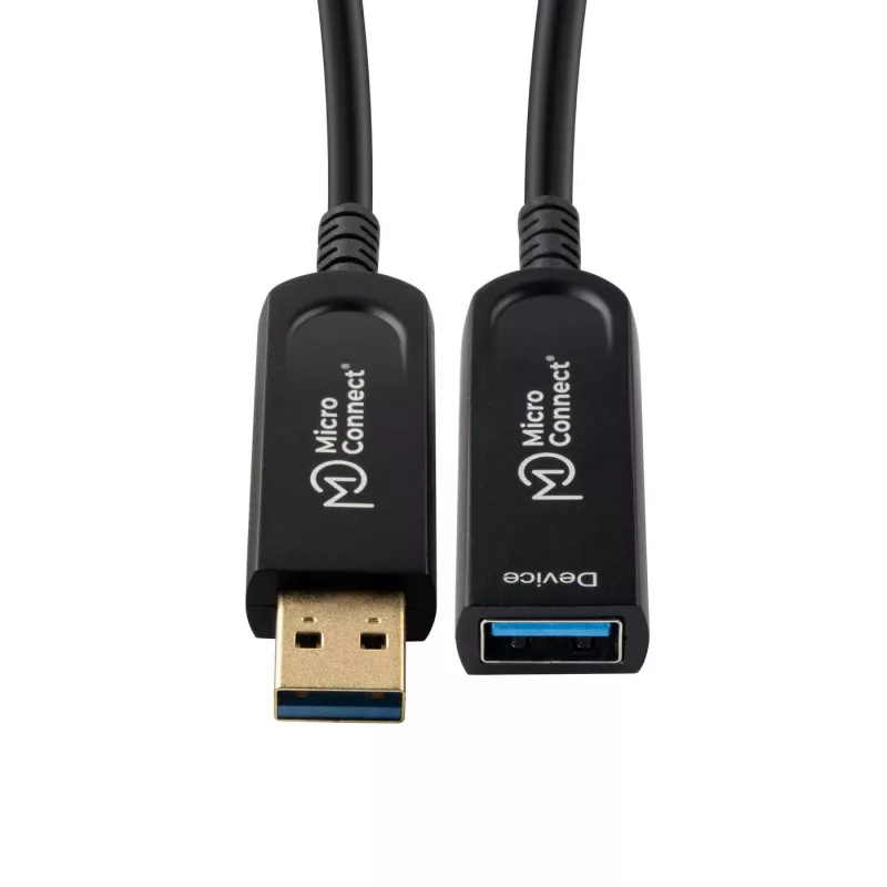 Microconnect USB3.0AAF20AOP USB-kabel USB 3.2 Gen 1 (3.1 Gen 1) 20 m USB A zwart