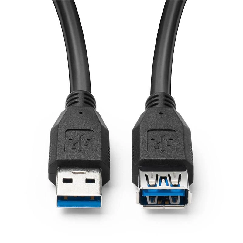 Microconnect USB3.0AAF3B USB-kabel USB 3.2 Gen 1 (3.1 Gen 1) 3 m USB A zwart