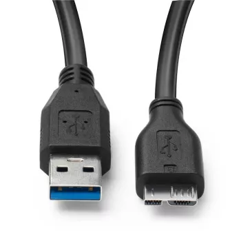 Microconnect USB3.0AB05MICRO USB-kabel USB 3.2 Gen 1 (3.1 Gen 1) 0,5 m USB A Micro-USB B zwart