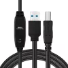 Microconnect Active USB3.0 A-B 7m M-M zwart kabel 5 Gbit/s