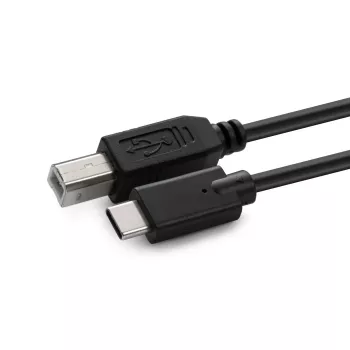 Microconnect USB3.1C2B1 USB-kabel USB 2.0 1 m USB C USB B zwart