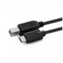 Microconnect USB3.1C2B2 USB-kabel USB 2.0 1,8 m USB C USB B zwart