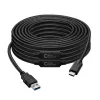 Microconnect USB3.1CA10AMP USB-kabel USB 3.2 Gen 1 (3.1 Gen 1) 10 m USB C USB A zwart