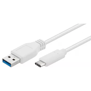 Microconnect USB3.1CA2W USB-kabel USB 3.2 Gen 1 (3.1 Gen 1) 2 m USB A USB C wit