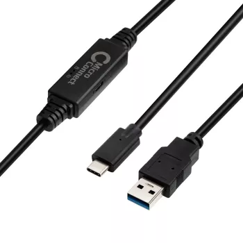 Microconnect USB3.1CA5AMP USB-kabel USB 3.2 Gen 1 (3.1 Gen 1) 5 m USB C USB A zwart