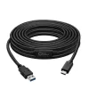 Microconnect USB3.1CA5AMP USB-kabel USB 3.2 Gen 1 (3.1 Gen 1) 5 m USB C USB A zwart