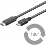 Microconnect USB3.1CAMIB1 USB-kabel USB 2.0 1 m USB C Micro-USB B zwart