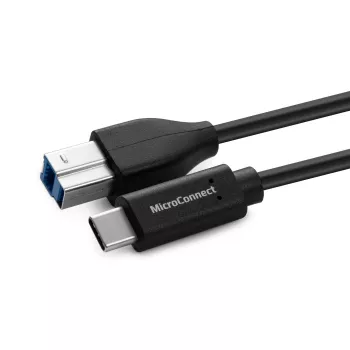 Microconnect USB3.1CB1 USB-kabel USB 3.2 Gen 1 (3.1 Gen 1) 1 m USB-C USB-B zwart