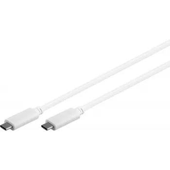 Microconnect USB3.1CC1W USB-kabel USB 3.2 Gen 2 (3.1 Gen 2) 1 m USB C wit