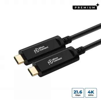 Microconnect USB3.1CC20OP USB-kabel USB 3.2 Gen 2 (3.1 Gen 2) 20 m USB C zwart