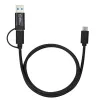 Microconnect USB3.1CCA1 USB-kabel USB 3.2 Gen 1 (3.1 Gen 1) 1 m USB C zwart