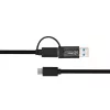 Microconnect USB3.1CCA1 USB-kabel USB 3.2 Gen 1 (3.1 Gen 1) 1 m USB C zwart