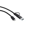 Microconnect USB3.1CCA1 USB-kabel USB 3.2 Gen 1 (3.1 Gen 1) 1 m USB C zwart