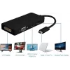 Microconnect USB3.1CCOM10 USB-grafische adapter 3840 x 2160 pixel zwart