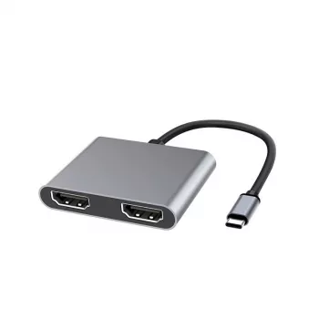 Microconnect USB3.1CHDMIX2 USB-grafische adapter zwart