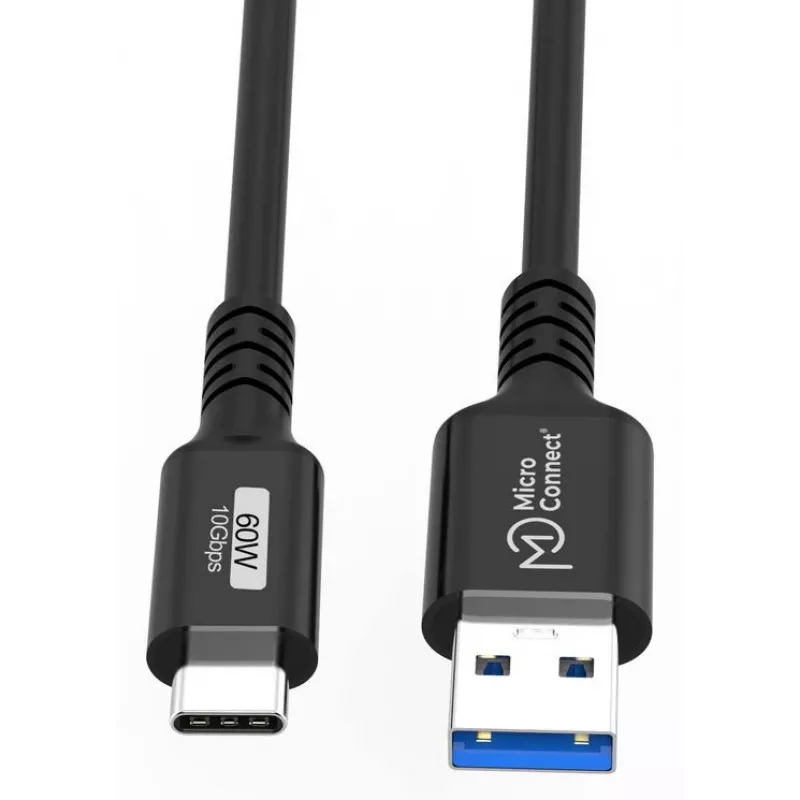 USB-kabel Microconnect USB3.2AC15 1,5 m USB-C USB-A 10 Gbit/s zwart