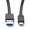 Microconnect USB3.2CA05 USB-kabel USB 3.2 Gen 2 (3.1 Gen 2) 0,5 m USB A USB C zwart