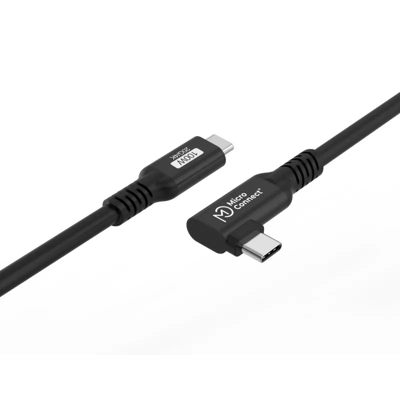 USB-kabel Microconnect USB3.2CC2-A 2 m USB-C zwart USB 3.2 Gen 2x2 20 Gbit/s