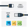 StarTech.com 1 m USB-B naar USB-C kabel, USB 10 Gbit/s, datakabel, USB 3.2 Gen 2, USB-C dataoverdrachtskabel