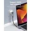 MicroConnect Premium USB4 USB-C haakse adapter, 40 Gbps, 240 W (USB4-CCFA-240W)