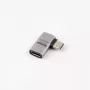 MicroConnect Premium USB4 USB-C haakse adapter, 40 Gbps, 240 W (USB4-CCFA-240W)