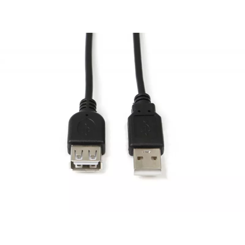 Microconnect USBAAF01B USB-kabel USB 2.0 0,1 m USB-A zwart