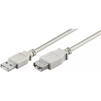 Microconnect USBAAF05 USB-kabel USB 2.0 0,5 m USB-A grijs