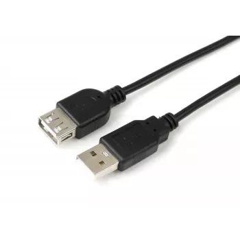 Microconnect USBAAF1B USB-kabel USB 2.0 1 m USB-A zwart
