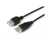 Microconnect USBAAF1B USB-kabel USB 2.0 1 m USB-A zwart