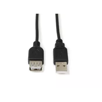 Microconnect USBAAF2B USB-kabel USB 2.0 1,8 m USB-A zwart