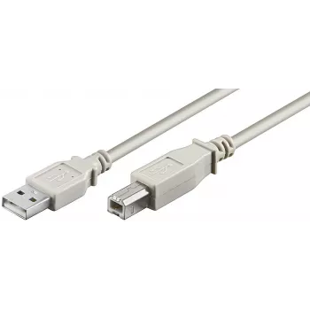 Microconnect USBAB3 USB-kabel USB 2.0 3 m USB A USB B wit