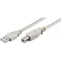 Microconnect USBAB3 USB-kabel USB 2.0 3 m USB A USB B wit